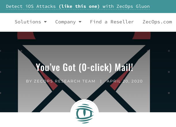 ZecOps iOS Mail Artikel